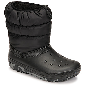 Buty Dziecko Śniegowce Crocs Classic Neo Puff Boot K Czarny