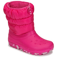 Buty Dziewczynka Śniegowce Crocs Classic Neo Puff Boot K Różowy