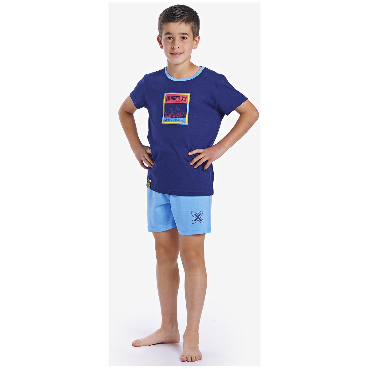 tekstylia Chłopiec Piżama / koszula nocna Munich CH1450 Niebieski