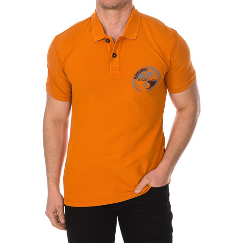 tekstylia Męskie Koszulki polo z krótkim rękawem Napapijri NP0A4F68-A58 Pomarańczowy