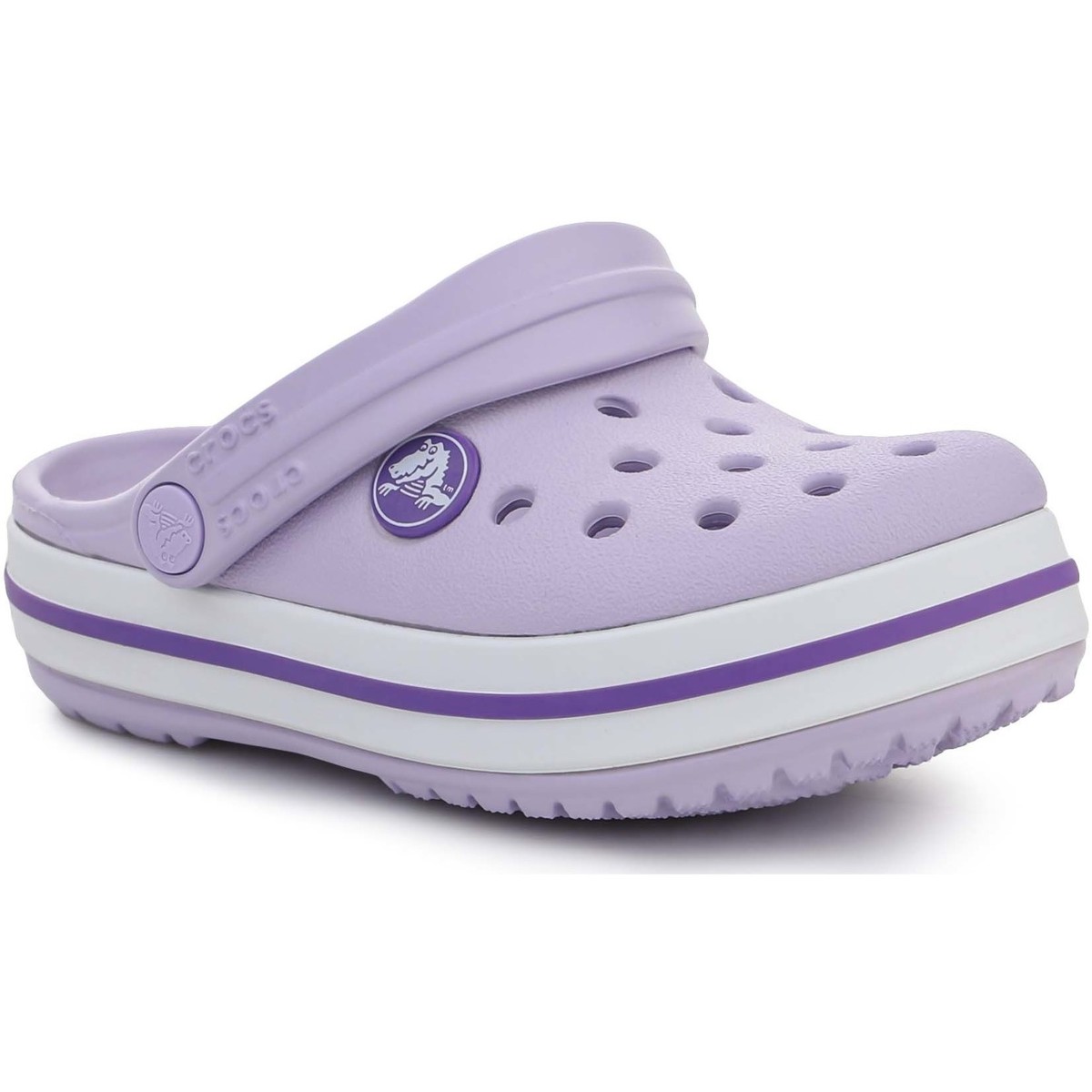 Buty Dziewczynka Sandały Crocs Crocband Kids Clog T 207005-5P8 Fioletowy