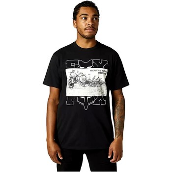 tekstylia Męskie T-shirty z krótkim rękawem Fox CAMISETA NEGRA HOMBRE   29375 Czarny