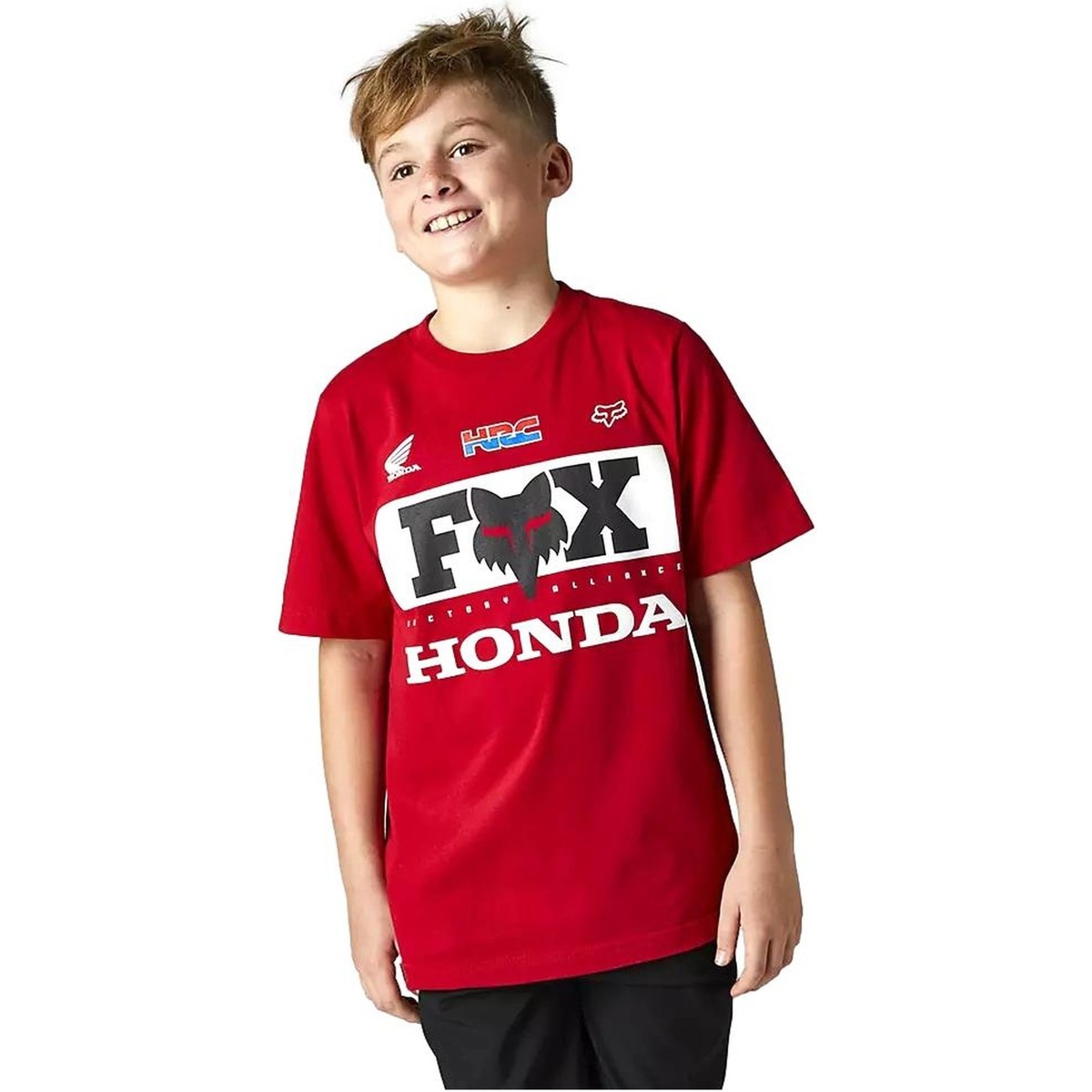 tekstylia Dziecko T-shirty z krótkim rękawem Fox CAMISETA ROJA NIO   29175 Czerwony