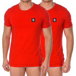 tekstylia Męskie T-shirty z krótkim rękawem Bikkembergs BKK1UTS07BI-RED Czerwony