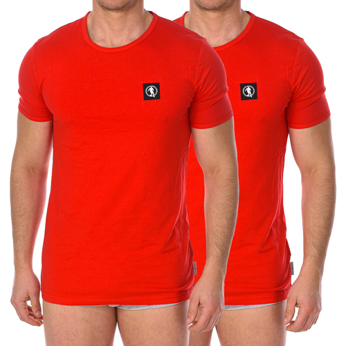 tekstylia Męskie T-shirty z krótkim rękawem Bikkembergs BKK1UTS07BI-RED Czerwony