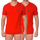 tekstylia Męskie T-shirty z krótkim rękawem Bikkembergs BKK1UTS08BI-RED Czerwony