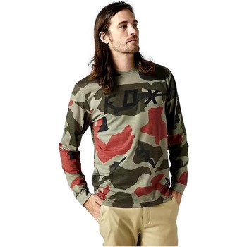 tekstylia Męskie T-shirty z długim rękawem Fox CAMISETA MILITAR HOMBRE   29031 Zielony
