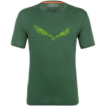 tekstylia Męskie T-shirty z krótkim rękawem Salewa Pure Hardware Merino Men's T-Shirt 28384-5320 zielony