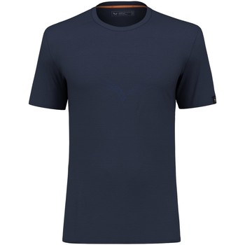 tekstylia Męskie T-shirty i Koszulki polo Salewa Puez Eagle Sketch Merino Men's T-Shirt 28340-3960 granatowy