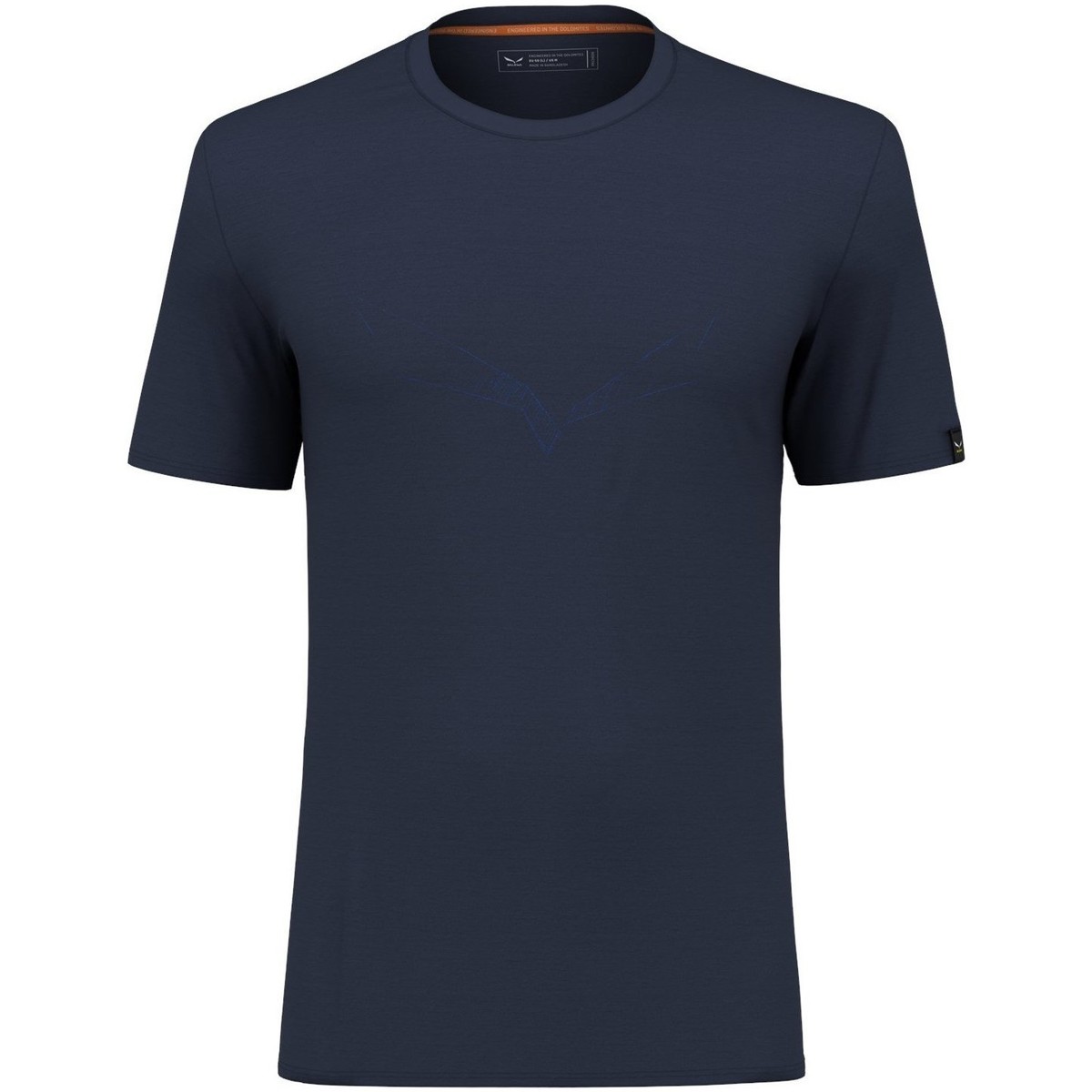 tekstylia Męskie T-shirty i Koszulki polo Salewa Puez Eagle Sketch Merino Men's T-Shirt 28340-3960 Niebieski
