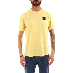 tekstylia Męskie T-shirty z krótkim rękawem Blauer 22SBLUH02151006206 Żółty