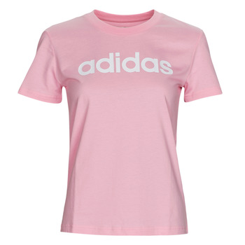 tekstylia Damskie T-shirty z krótkim rękawem adidas Performance W LIN T Różowy