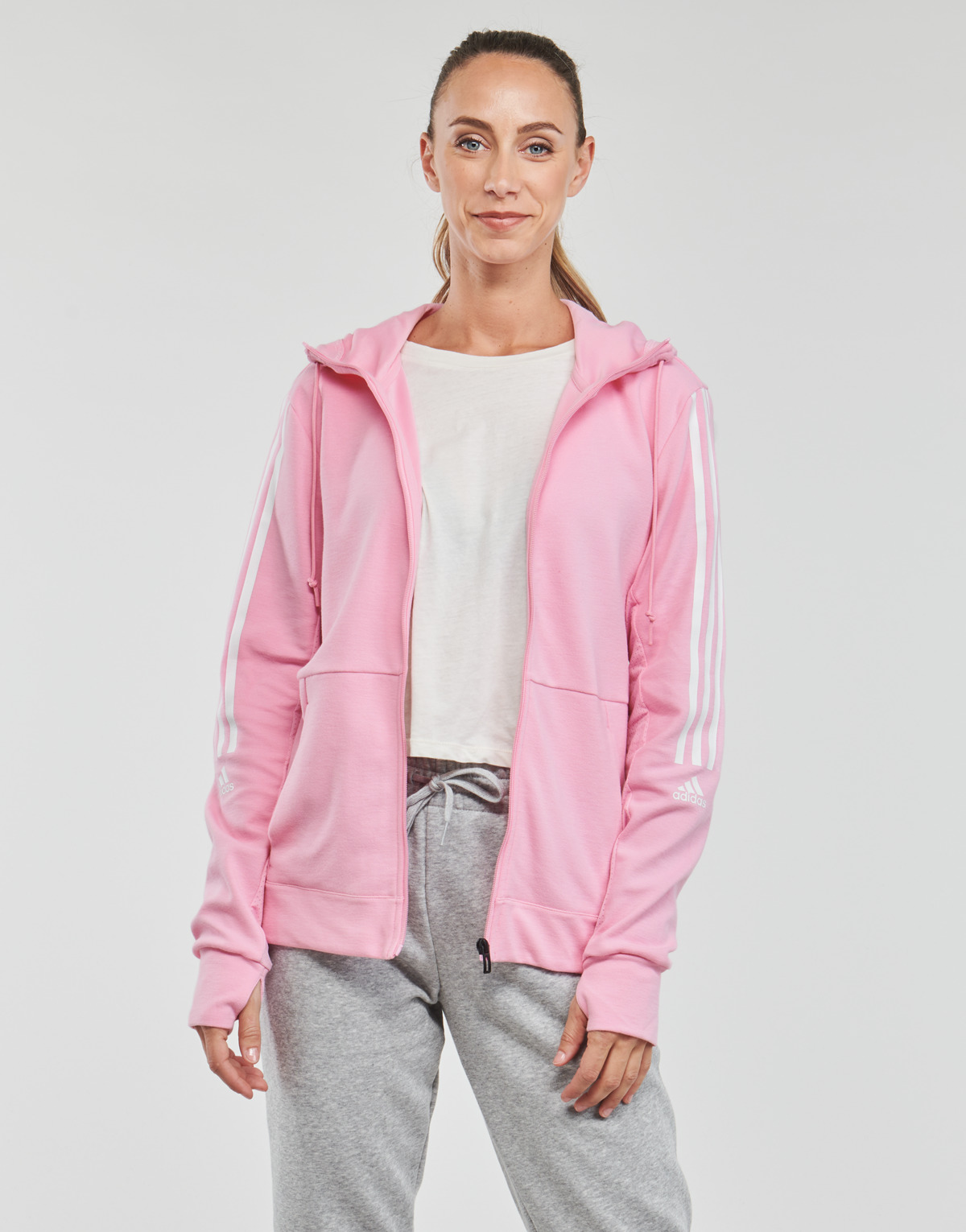 tekstylia Damskie Bluzy dresowe Adidas Sportswear W TC HD TT Różowy