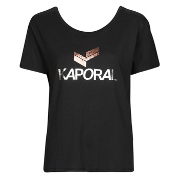 tekstylia Damskie T-shirty z krótkim rękawem Kaporal FABY Czarny