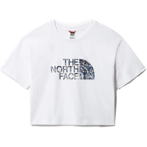 tekstylia Damskie T-shirty i Koszulki polo The North Face W CROPPED EASY TEE Biały