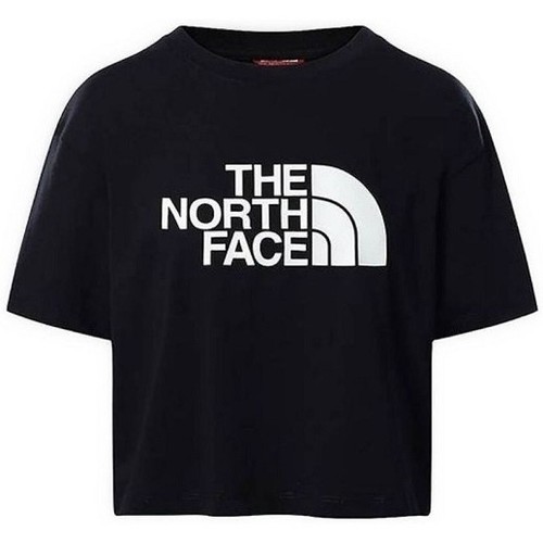 tekstylia Damskie T-shirty i Koszulki polo The North Face W CROPPED EASY TEE Czarny