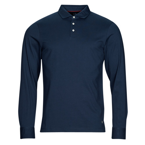 tekstylia Męskie Koszulki polo z długim rękawem Hackett HM550910 Niebieski / Marine