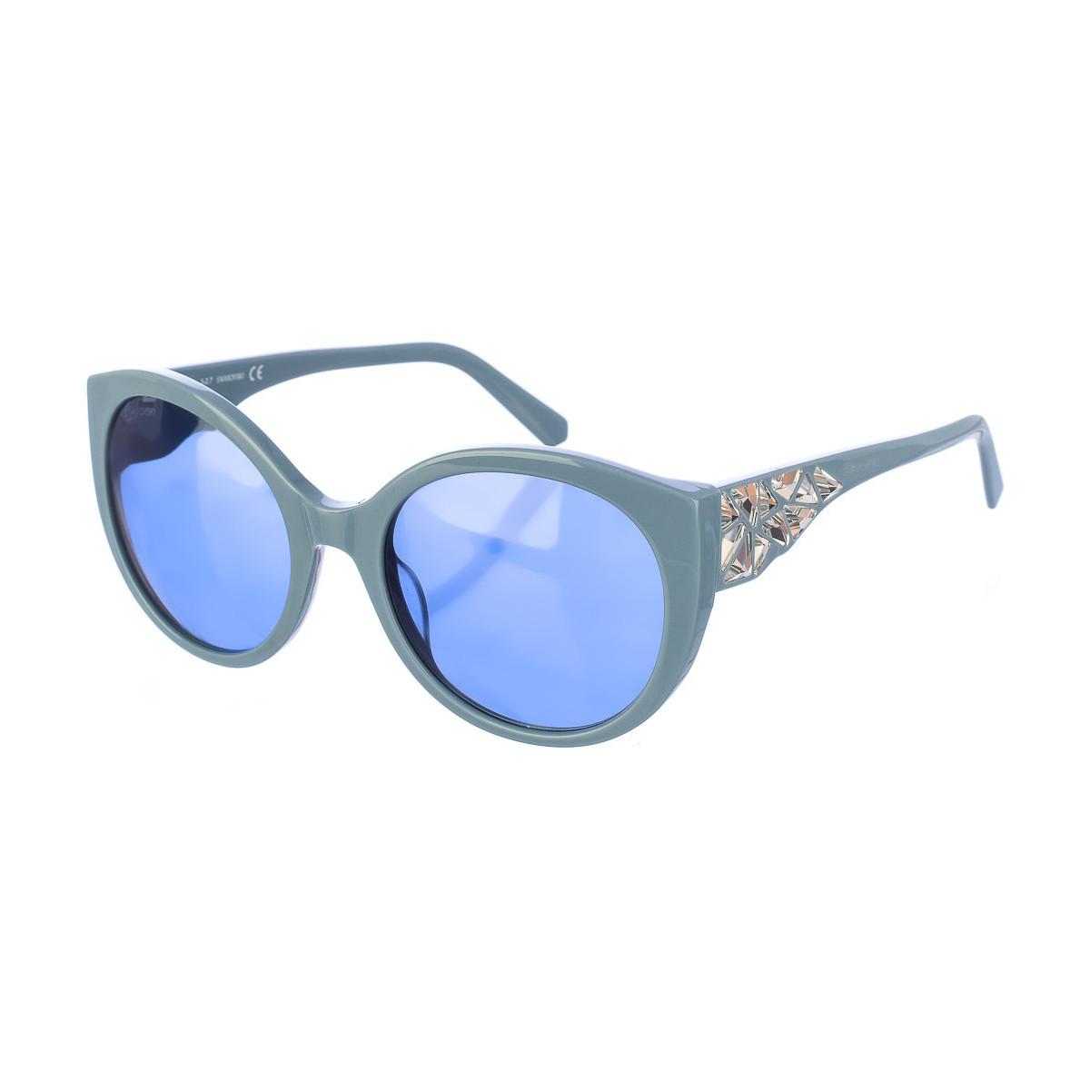 Zegarki & Biżuteria  Damskie okulary przeciwsłoneczne Swarovski SK0174S-84V Niebieski