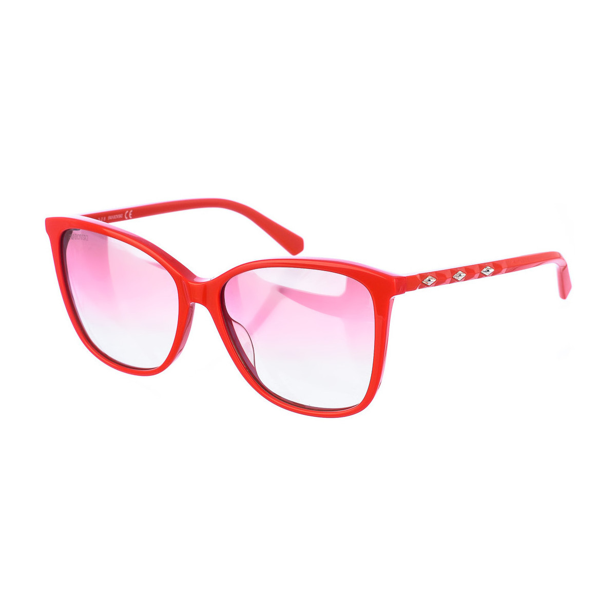 Zegarki & Biżuteria  Damskie okulary przeciwsłoneczne Swarovski SK0222S-66U Czerwony