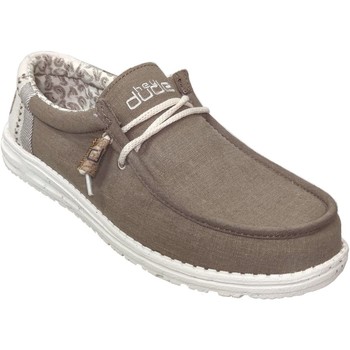 Buty Męskie Derby Dude Wally linen natural Beżowy