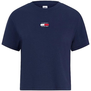 tekstylia Damskie T-shirty z krótkim rękawem Tommy Hilfiger  Niebieski
