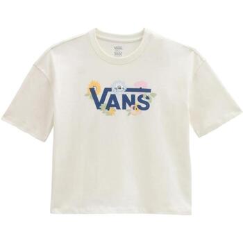 tekstylia Damskie T-shirty z krótkim rękawem Vans  Biały