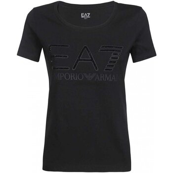 tekstylia Damskie T-shirty i Koszulki polo Emporio Armani EA7 3LTT46 TJFVZ Czarny