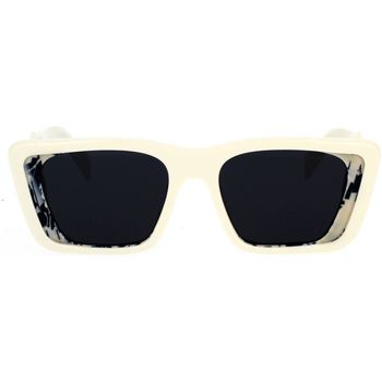 Zegarki & Biżuteria  Damskie okulary przeciwsłoneczne Prada Occhiali da Sole  PR08YS 02V5S0 Biały