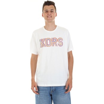 tekstylia Damskie T-shirty z krótkim rękawem MICHAEL Michael Kors 6S26G90091 Biały
