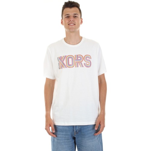 tekstylia Męskie T-shirty z krótkim rękawem MICHAEL Michael Kors 6S26G90091 Biały