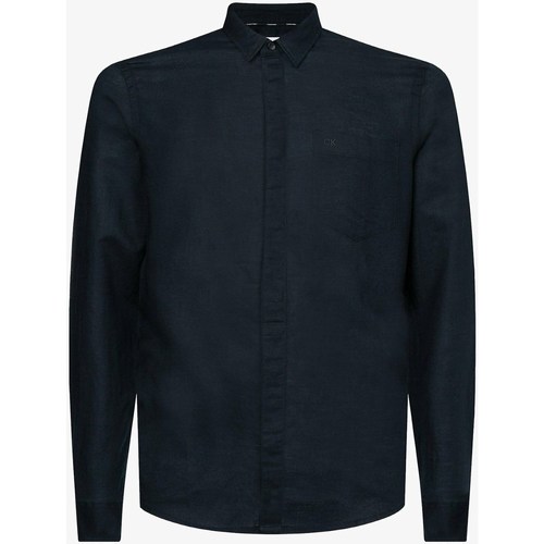 tekstylia Męskie Koszule z długim rękawem Calvin Klein Jeans K10K108664 Czarny