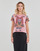 tekstylia Damskie T-shirty z krótkim rękawem Desigual FLOWER Różowy