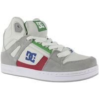 Buty Dziecko Trampki DC Shoes Pure high-top ADBS100242 GREY/GREY/GREEN (XSSG) Szary