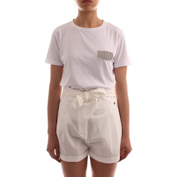 tekstylia Damskie T-shirty z krótkim rękawem Liu Jo 8A2041J6040 Biały