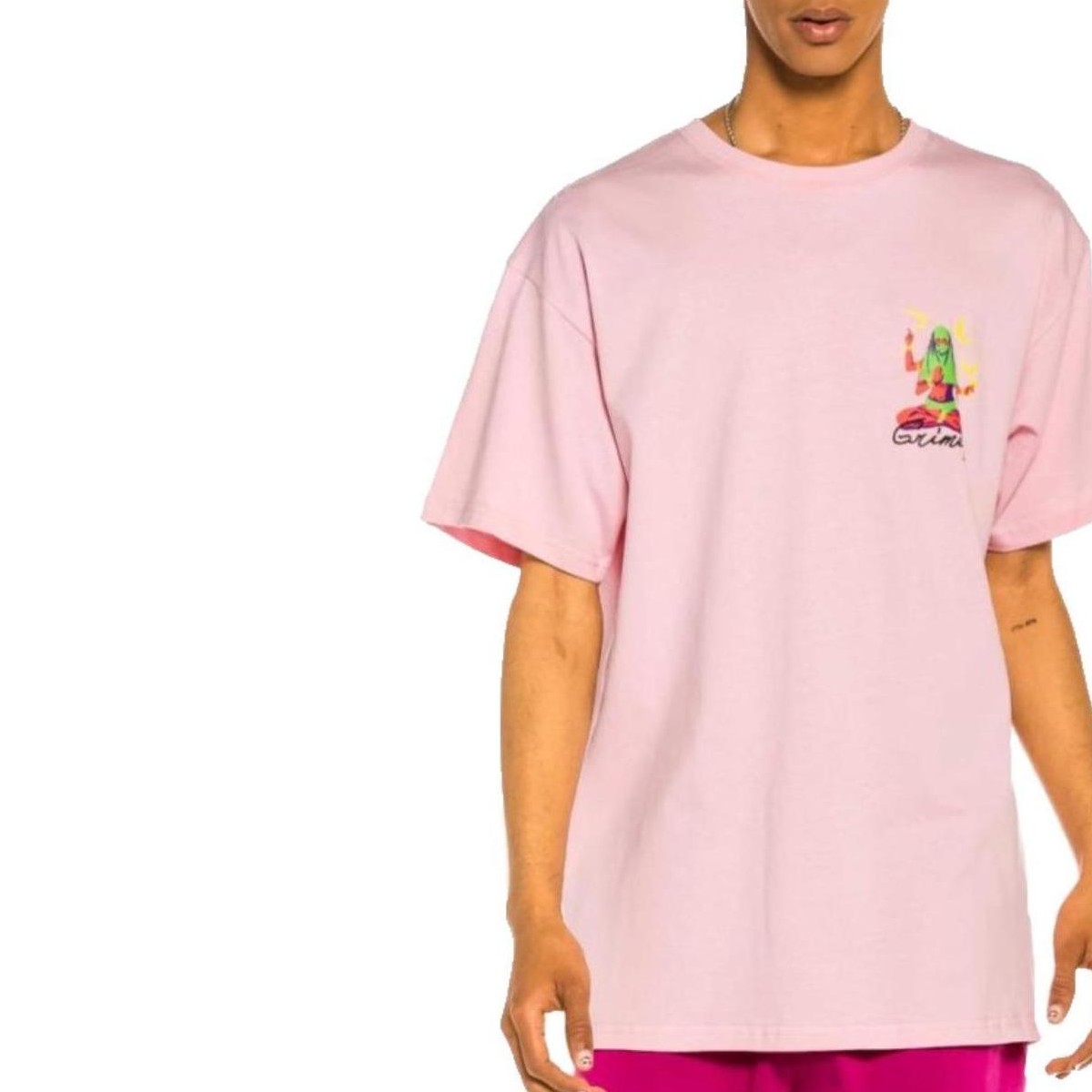 tekstylia Męskie T-shirty z krótkim rękawem Grimey  Różowy