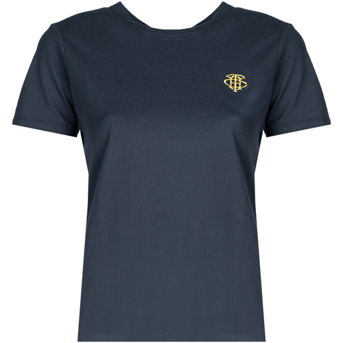 tekstylia Damskie T-shirty z krótkim rękawem Tommy Hilfiger WW0WW25585 Niebieski