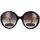 Zegarki & Biżuteria  Damskie okulary przeciwsłoneczne Gucci Occhiali da Sole  GG0726S 001 con Pendoli Czarny