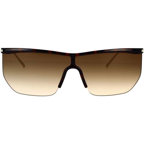 Zegarki & Biżuteria  Damskie okulary przeciwsłoneczne Yves Saint Laurent Occhiali da Sole Saint Laurent SL 519 Mask 003 Brązowy