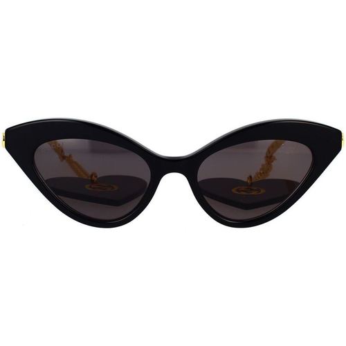 Zegarki & Biżuteria  Damskie okulary przeciwsłoneczne Gucci Occhiali da Sole GG0978S 001 con Pendoli Czarny