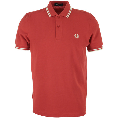 tekstylia Męskie T-shirty i Koszulki polo Fred Perry Twin Tipped Shirt Czerwony