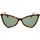 Zegarki & Biżuteria  Damskie okulary przeciwsłoneczne Yves Saint Laurent Occhiali da Sole Saint Laurent SL 475 Jerry 002 Brązowy