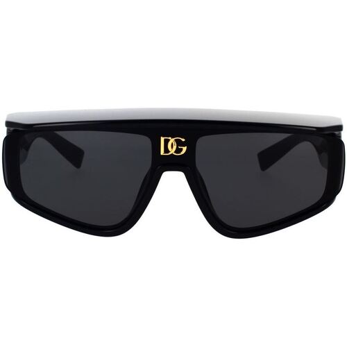 Zegarki & Biżuteria  okulary przeciwsłoneczne D&G Occhiali da Sole  DG6177 501/87 Czarny