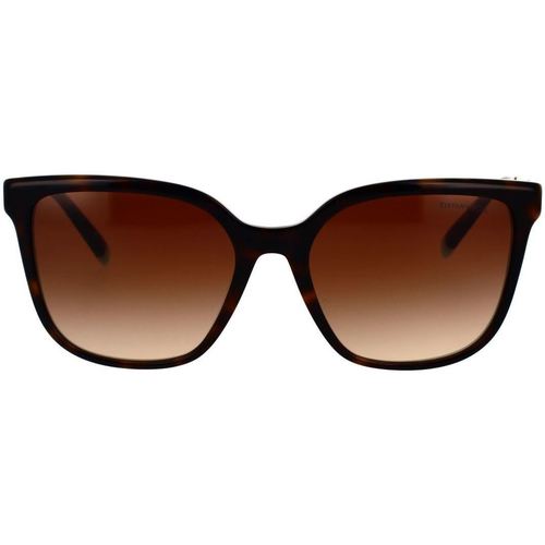 Zegarki & Biżuteria  Damskie okulary przeciwsłoneczne Tiffany Occhiali da Sole  TF4165 82753B Brązowy