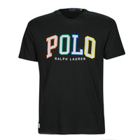 tekstylia Męskie T-shirty z krótkim rękawem Polo Ralph Lauren SSCNCLSM1-SHORT SLEEVE-T-SHIRT Czarny / Czarny