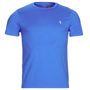 tekstylia Męskie T-shirty z krótkim rękawem Polo Ralph Lauren SSCNCMSLM2-SHORT SLEEVE-T-SHIRT Niebieski / Blue