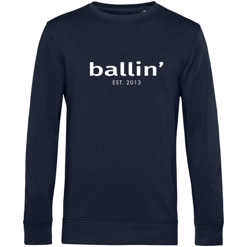 tekstylia Męskie Bluzy Ballin Est. 2013 Basic Sweater Niebieski