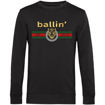 tekstylia Męskie Bluzy Ballin Est. 2013 Tiger Lines Sweater Czarny