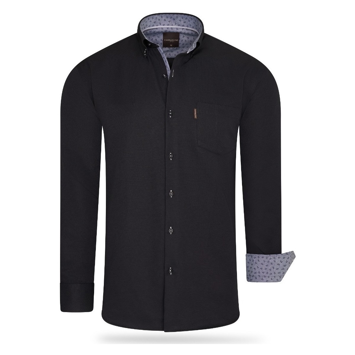 tekstylia Damskie Koszule Cappuccino Italia Regular Fit Overhemd Black Czarny