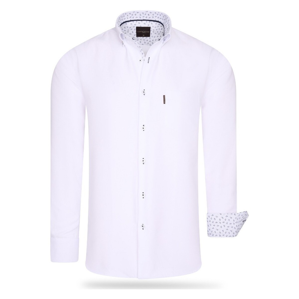 tekstylia Damskie Koszule Cappuccino Italia Regular Fit Overhemd White Biały