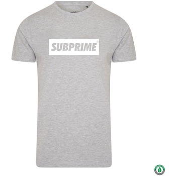 tekstylia Męskie T-shirty z krótkim rękawem Subprime Shirt Block Grey Szary